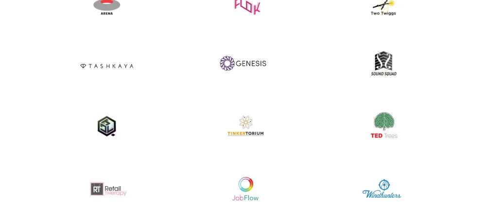A selection of brand logos designed by Tinkertorium